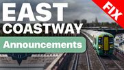 Announcements for East Coastway Line