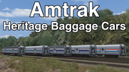 Amtrak Heritage Baggage Cars