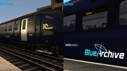 Southeastern Class 395 with Blue Archive logo