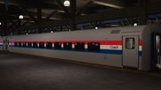 Amtrak Horizon coaches repaint on BTC MBTA