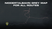 Grey Route Map Background for All Routes