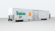 Tropicana Searchlight Simulations 72ft Reefer Car (Patched ex. BNSF)